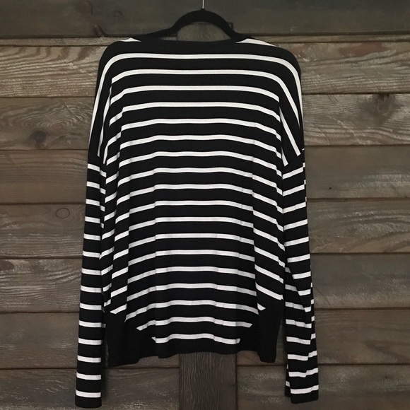 NWOT Michael Kors stripe long sleeve - Picture 2 of 3
